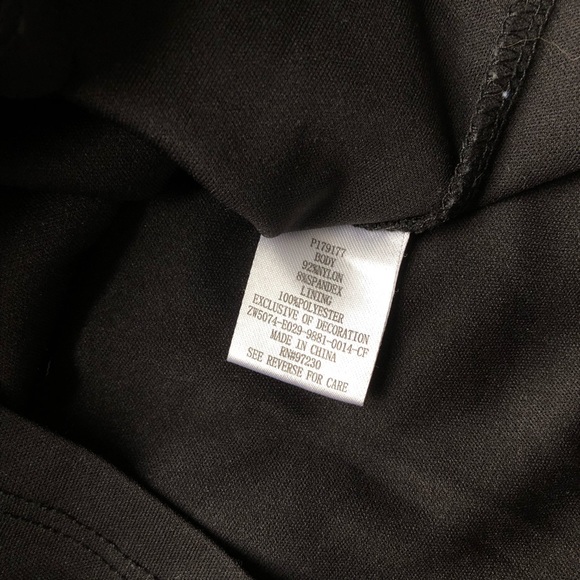 Crave Fame by Almost Famous Polka Dot Mesh Embroidered Floral 3/4 Sleeve Top, S - Picture 6 of 8